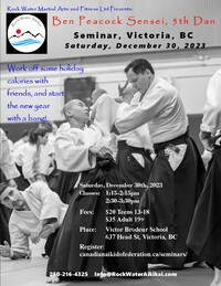 Seminar with Ben Peacock, 5th dan December 30th, 2023