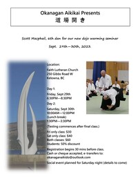 Okanagan Aikikai Seminar with Scott Macphail Shihan, 6th dan